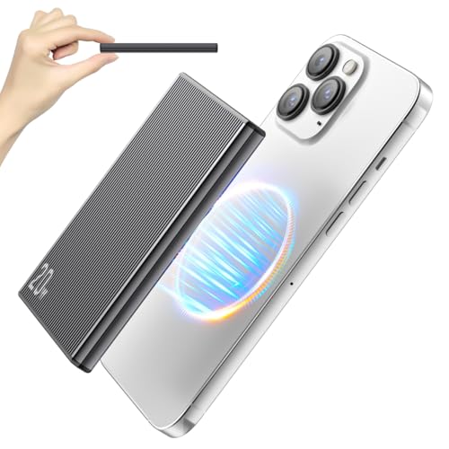 Ultra-Slim 5000mAh Magnetic Wireless Power Bank - 20W Fast Charge