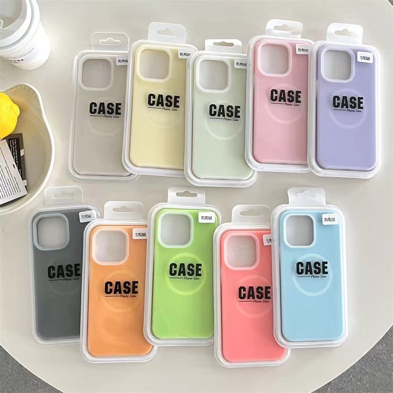 Dopamine Dream: Ultra-Slim Liquid Silicone MagSafe Case