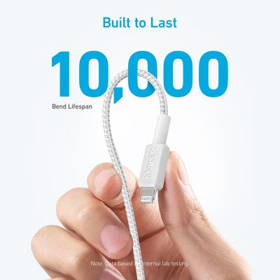 Anker 322 USB-C to Lightning Cable (3ft Braided)