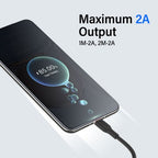 iQuick PowerWire 1 Series TPE Charging Data Cable USB to Micro USB 2m
