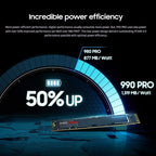 Samsung 2TB 990 PRO PCIe 4.0 NVMe M.2 SSD (MZ-V9P2T0BW)