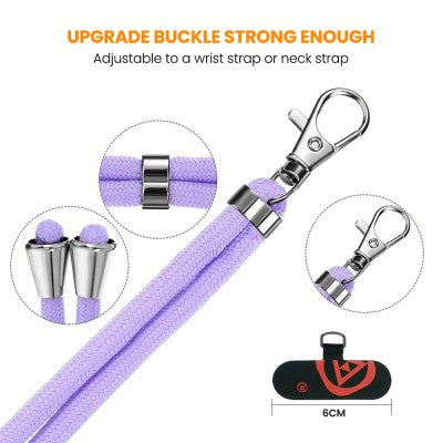 REDEFINE Universal Crossbody Cell Phone Lanyard Round Rope Diameter 6mm