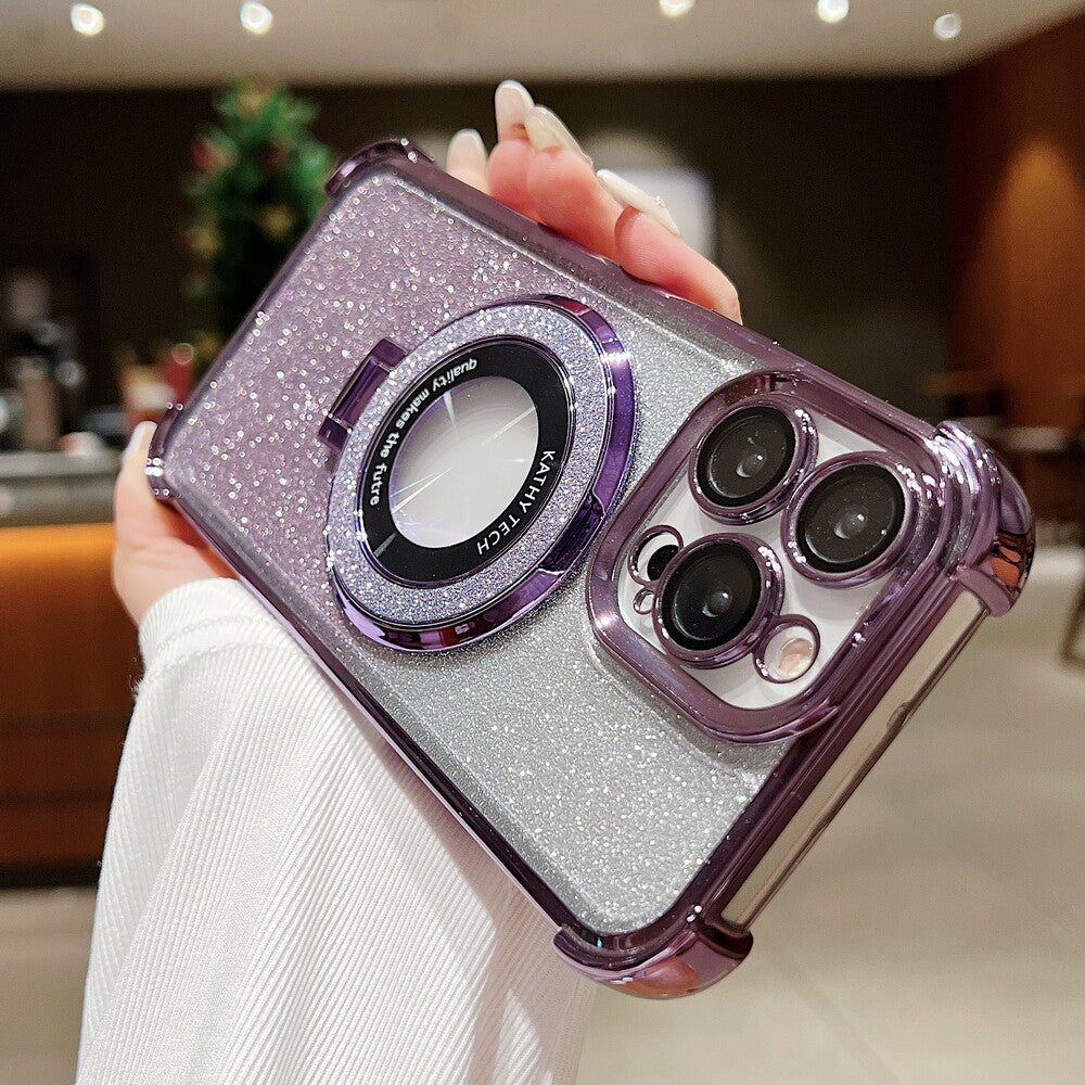 Air Cushion Corners Clear Case Cover MagSafe Stand for iPhone 11 12 13 14 15 16