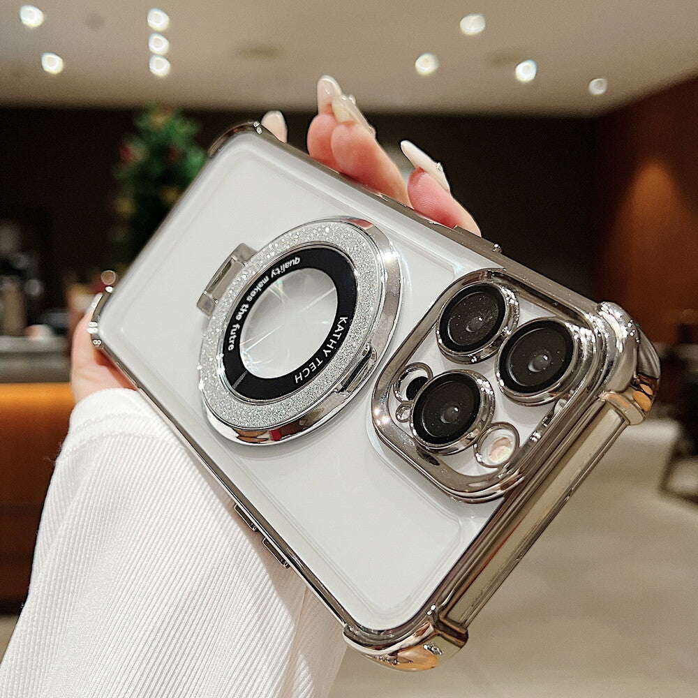 Air Cushion Corners Clear Case Cover MagSafe Stand for iPhone 11 12 13 14 15 16