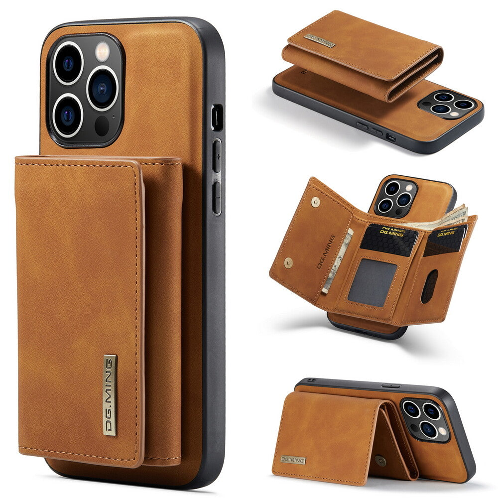 2-in-1 Magnetic PU Leather Wallet Case For iPhone 17 16 15 14 13 12 11 XS XR