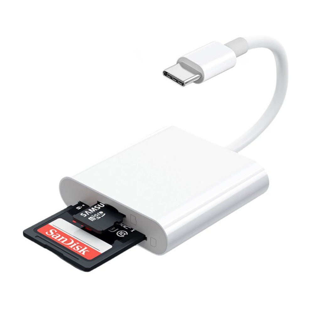 2In1 OTG Card Reader Type C light-ning to SD TF Memory Card Adapter For PC Phone