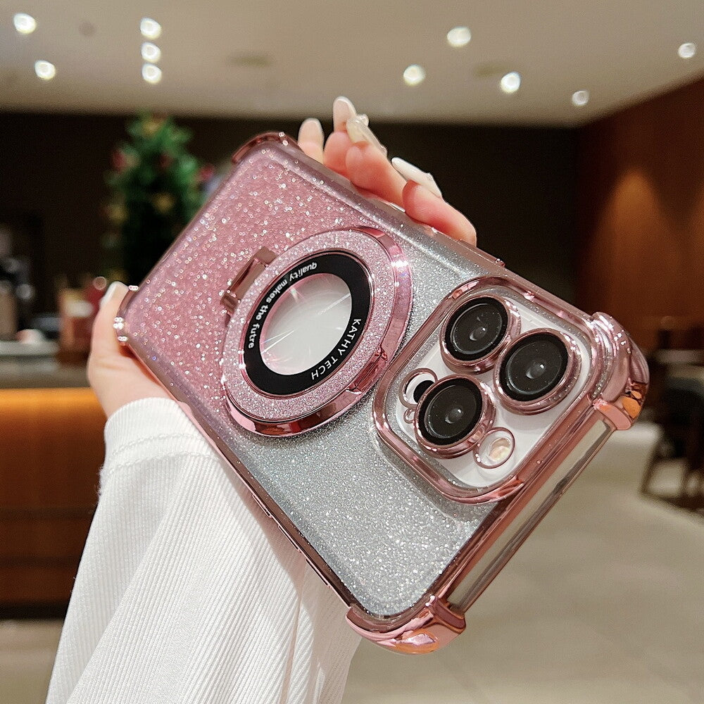 Air Cushion Corners Clear Case Cover MagSafe Stand for iPhone 11 12 13 14 15 16