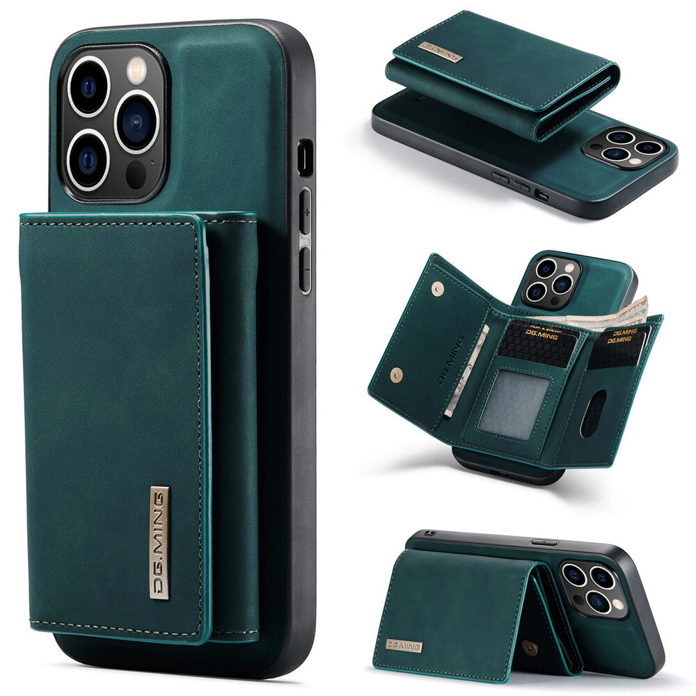 2-in-1 Magnetic PU Leather Wallet Case For iPhone 17 16 15 14 13 12 11 XS XR