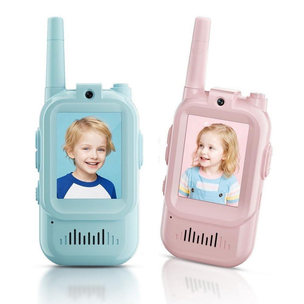 2 Pack Facetime Video Walkie Talkie for Kids Camera Voice Intercom Max 500m