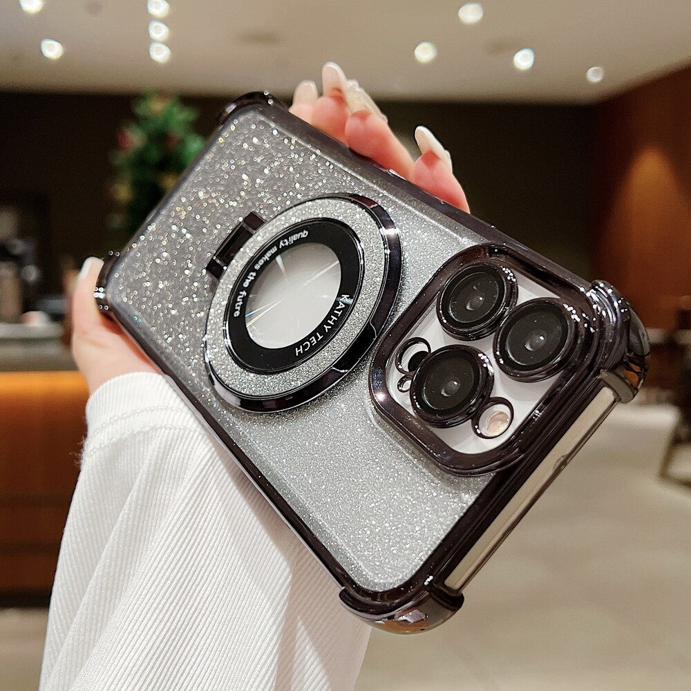 Air Cushion Corners Clear Case Cover MagSafe Stand for iPhone 11 12 13 14 15 16