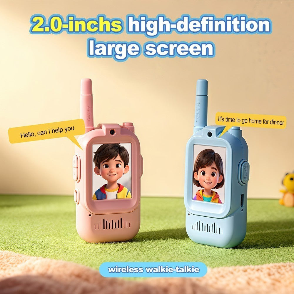 2 Pack Facetime Video Walkie Talkie for Kids Camera Voice Intercom Max 500m