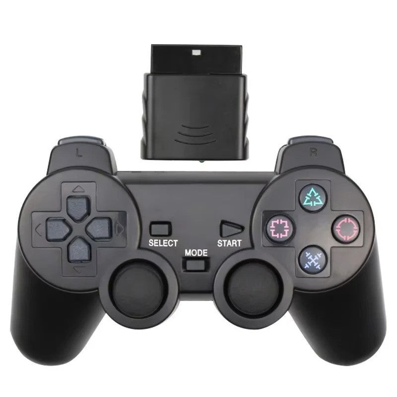2.4GHz Wireless Dual Vibration Controller Gamepad Transparent For Sony PS2