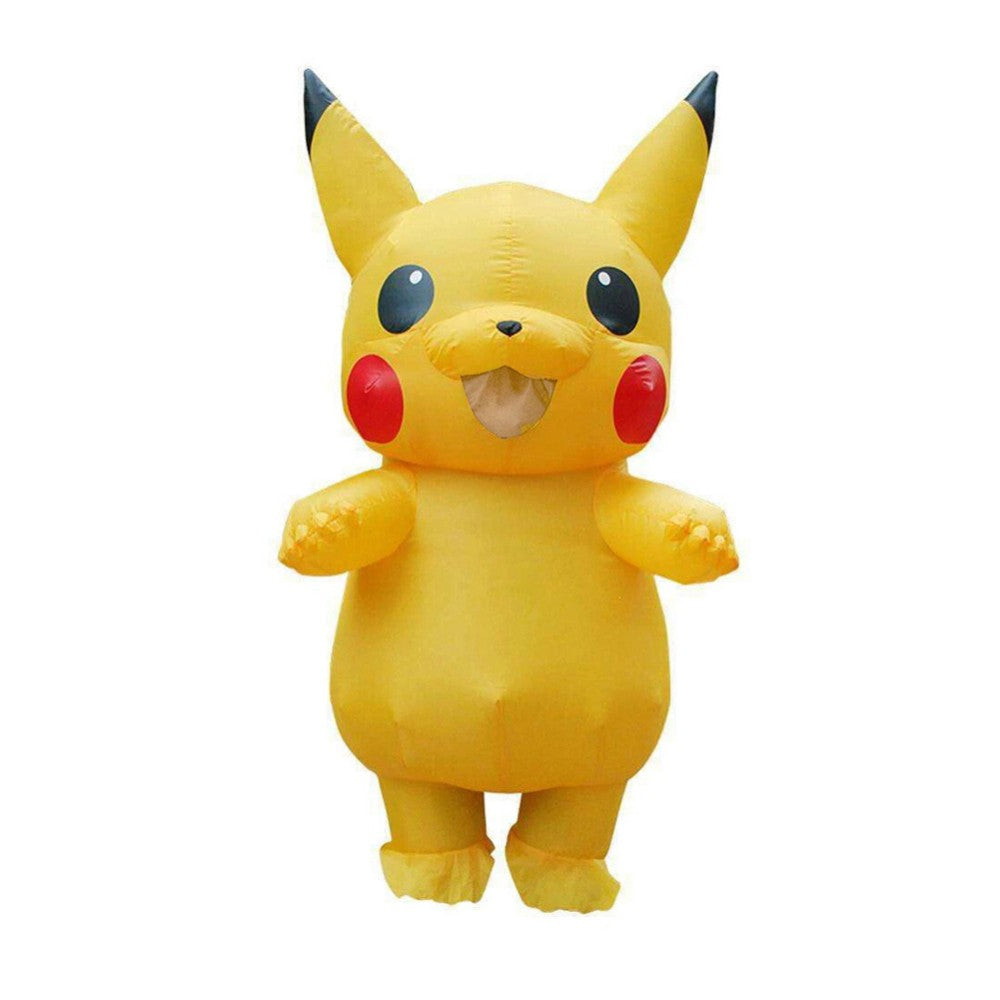 Adults Kids Inflatable Pikachu Costume Pokemon Cosplay Halloween Cosplay Outfit
