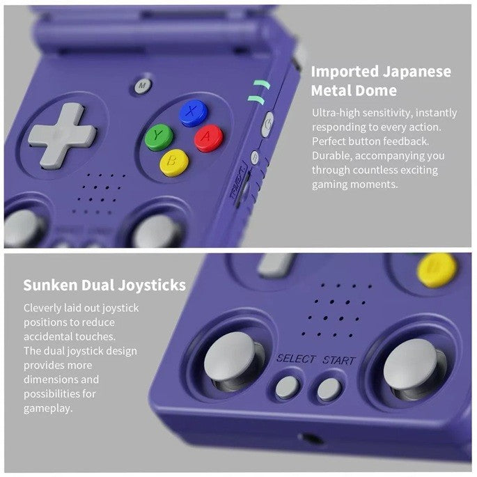 ANBERNIC RG 34XXSP Flip Retro Handheld Game Console Dual joysticks IPS 3.4"LCD