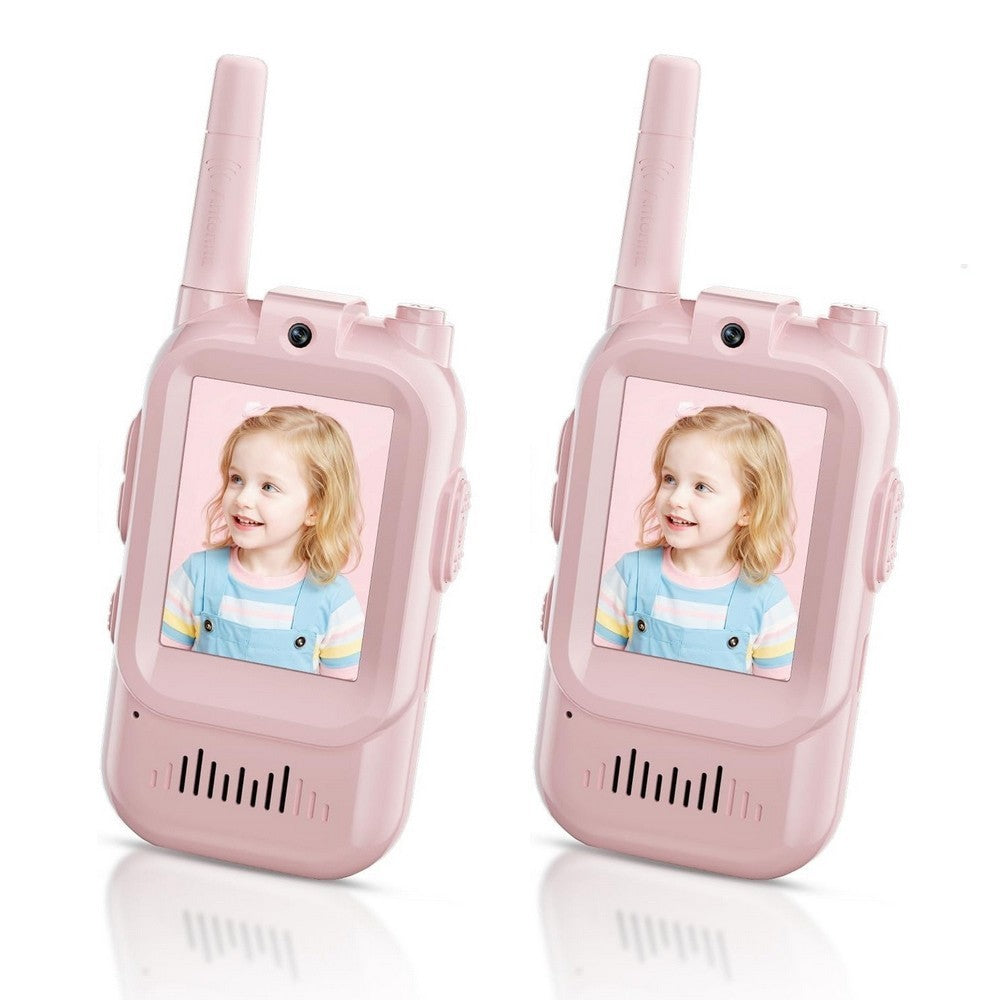 2 Pack Facetime Video Walkie Talkie for Kids Camera Voice Intercom Max 500m