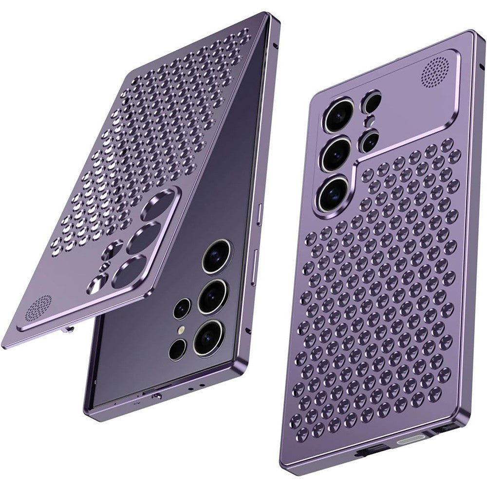 Alloy Metal Case For iPhone 12 13 14 15 16 Heat Dissipation Aromatherapy