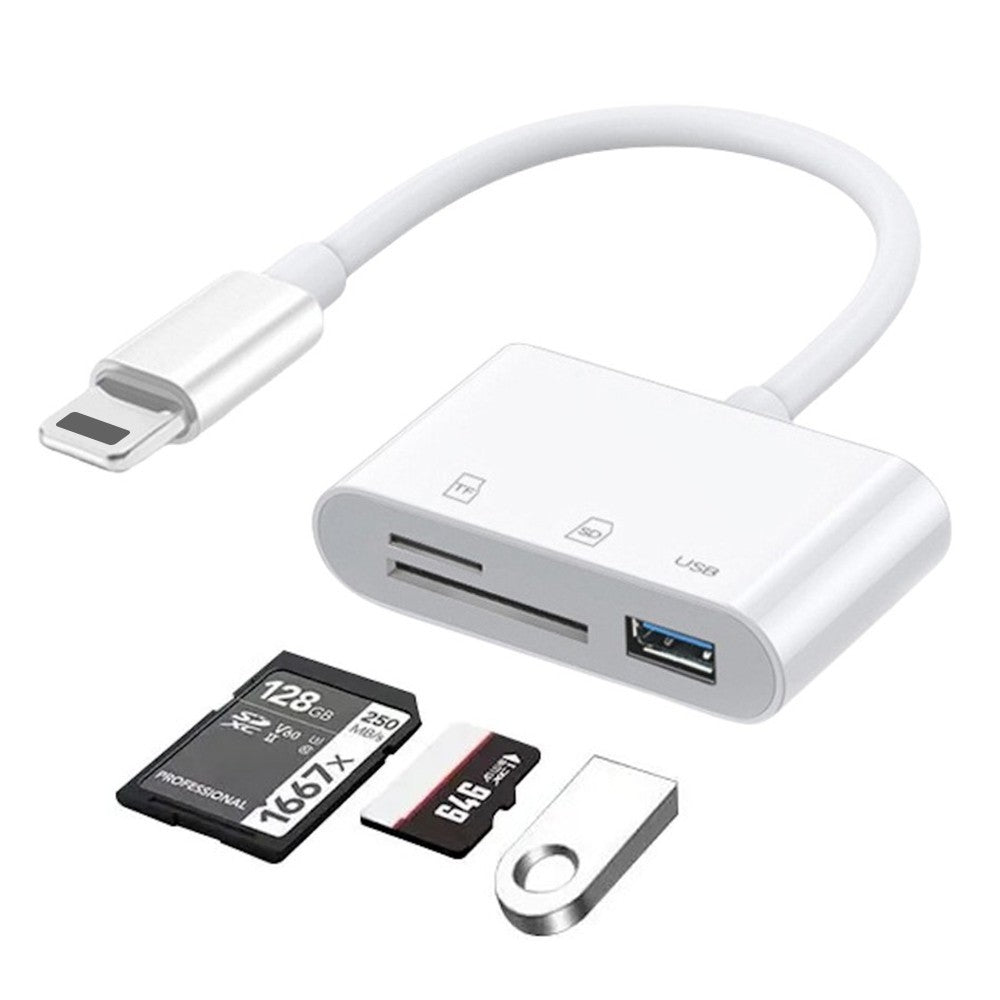 2In1 OTG Card Reader Type C light-ning to SD TF Memory Card Adapter For PC Phone