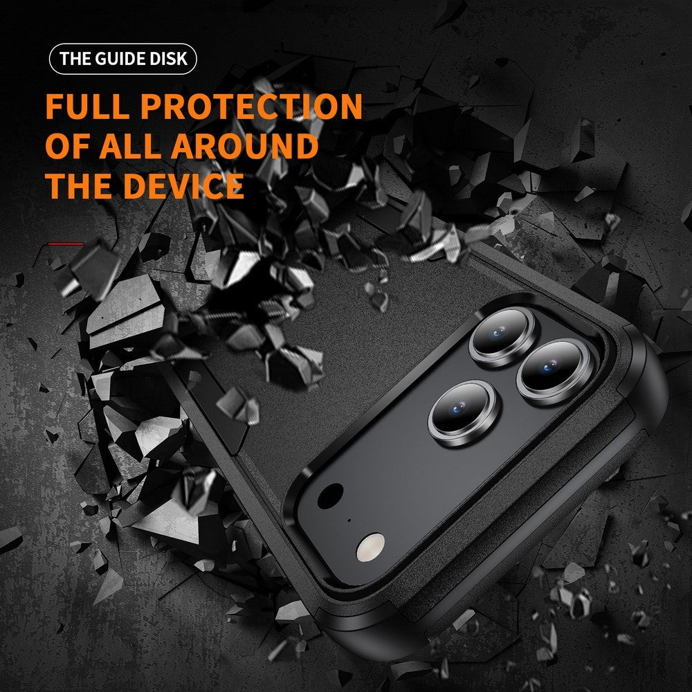 3-in-1 Hybrid Shockproof Protective Case For iPhone 17 16 Pro Max 15 14 13 12 11