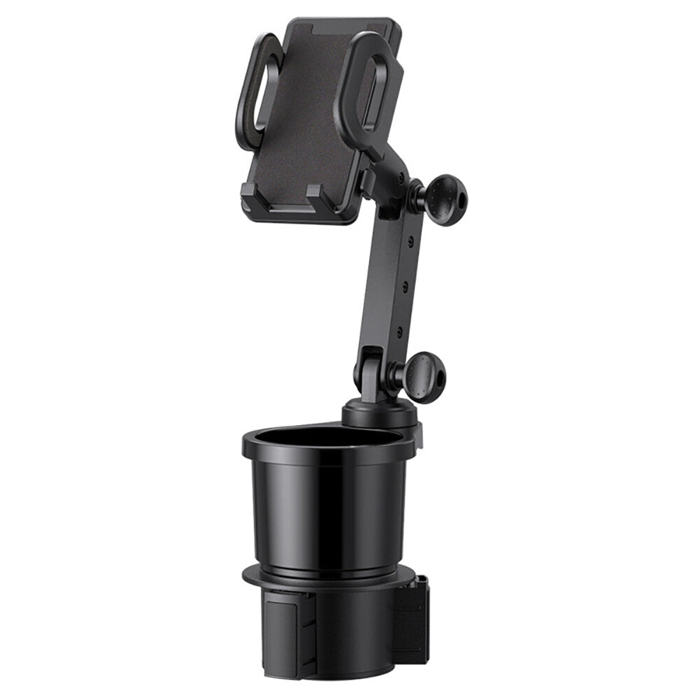 2in1 Universal Car Cup Holder Stand Cradle Adjustable 360° Cell Phone GPS Mount