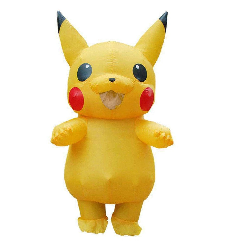 Adults Kids Inflatable Pikachu Costume Pokemon Cosplay Halloween Cosplay Outfit