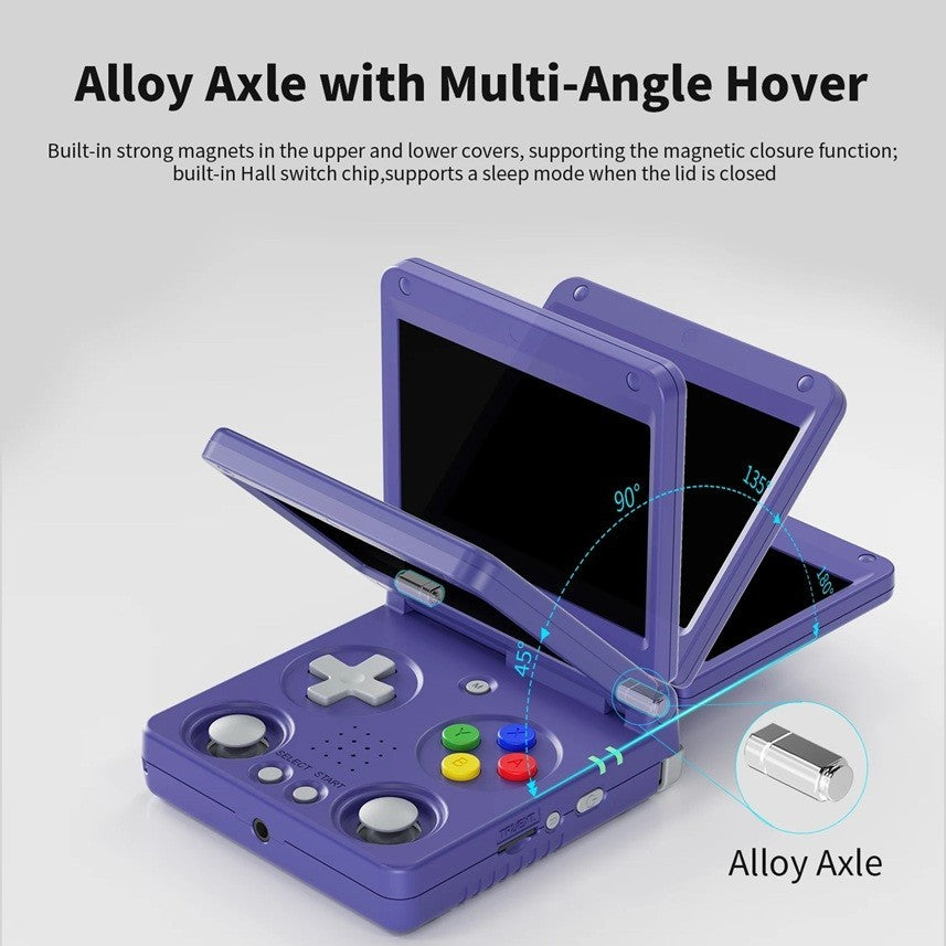 ANBERNIC RG 34XXSP Flip Retro Handheld Game Console Dual joysticks IPS 3.4"LCD