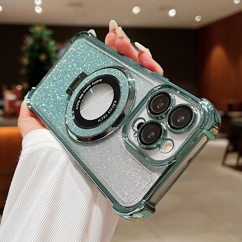 Air Cushion Corners Clear Case Cover MagSafe Stand for iPhone 11 12 13 14 15 16