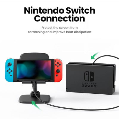 UGREEN US353 USB-C/M to USB-C/F Gen2 5A Extension Cable 1m-Black